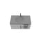 Castello Usa Thames 36-inch Gray Vanity Set with Gray Top and Black Handles CB-MC-36G-BL-20146-GR - alternate 4